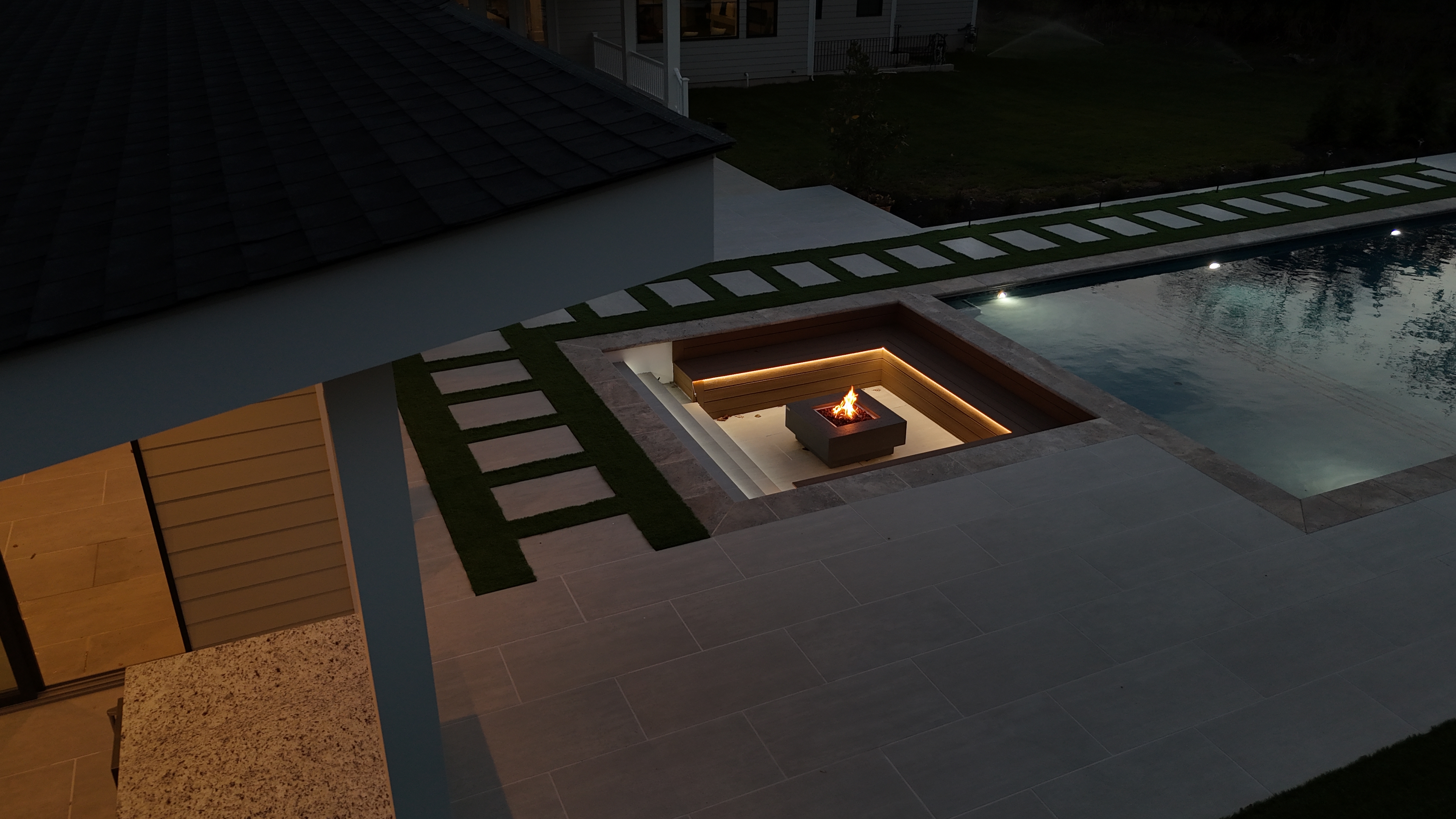 Pool Estate — Aerial View